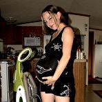 First pic of Naughty Pregnant Kristi Strips Naked & Shows Off Sexy Growing Baby Factory! 