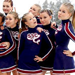 Third pic of Sex girlfriend pics :: Teen cheerleader pair masturbates together before.. 