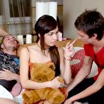 First pic of Spoiled Virgins - Slim Brunette Teen Fucked And Cummed By Two