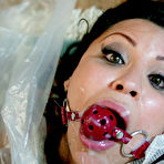 Fourth pic of Sophia Lomeli bondaged tight and gets her ass toyed and fucked @ Milf Humiliation