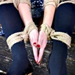 Fourth pic of SexPreviews - Yulia Catava innocent sweet brunette is rope bound in a dark dungeon