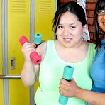 Fourth pic of Chubby Loving - Two Fat Teens Playing Big Dildo