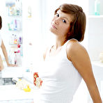 First pic of Sex Previews - Meddie brunette amateur russian teen in bathroom masturbates till orgasm