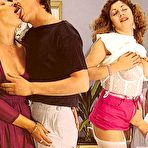 Second pic of Rodox Two hairy retro ladies enjoying two big cocks