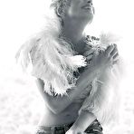 First pic of Sharon Stone black-&-white sexy posing scans