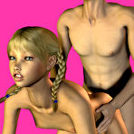 Second pic of 3D rendedered hot sexy virtual girls