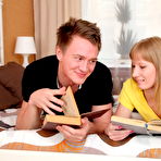 First pic of Dirty teenage cutie fucks with her friend instad of doing her homework