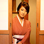 First pic of Sexy gravure idol beauty slowly takes off her pink kimono