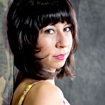 First pic of SexPreviews - Vivi Marie is bound in rope with clamps on her hairy pussy