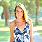 First pic of FTV Girls Thena blue dress stunner - FTVGirls.com