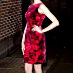 Fourth pic of Anne Hathaway arrives at the Late Show with David Letterman