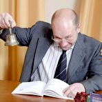 First pic of Tricky Old Teacher - Blonde Teen In Pigtails Fucked By Professor