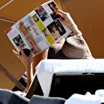 First pic of Victoria Silvstedt in black bikinies candids in Miami