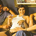 Second pic of Rodox retro lady enjoys two big cocks