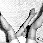 Third pic of Black-n-white footage with raunchy stocking-clad vintage tarts