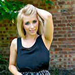 First pic of Busty blonde Jodie Piper rops her dress in the backyard (Cosmid)