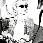 Second pic of Amber Heard black-&-white retro style photoshoot