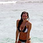 Third pic of Imogen Thomas seen on the beach while in Italy