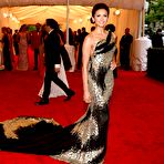 Fourth pic of Nina Dobrev posing at Metropolitan Museum of Arts Costume Institute Gala