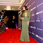 Fourth pic of Gabrielle Union hard nipples under green dress