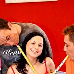 First pic of Clubseventeen young teen girl fucked by two guys