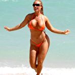 Second pic of Nicole Austin AKA Coco exposed her big ass on Miamis South Beach
