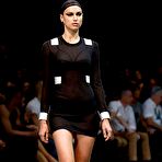 Third pic of Irina Shayk at Givenchy fashion show in Paris