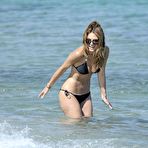 Second pic of Maria Menounos hard nipples inder black bikini