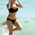 Second pic of Busty Kelly Brook sexy in black bikini