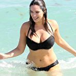 Fourth pic of Busty Kelly Brook sexy in black bikini