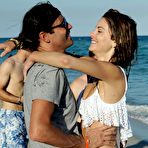 Second pic of Maria Menounos sexy in white bikini on the beach