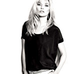 Third pic of Kate Moss sexy and topless posing scans