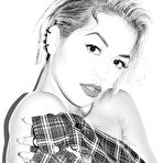 Fourth pic of Rita Ora braless and see through images