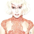 First pic of Lady Gaga sexy. see through and naked