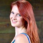 First pic of SexPreviews - Ashley Lane redhead rope bound with tits exposed and ass toyed