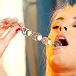 First pic of babe playing with big dildo at wetandpuffy.com