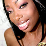 Fourth pic of Courtney Fox : Sexy ebony sucks white cock from hole