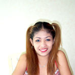First pic of Young pig-tailed Asian schoolgirl spreads her legs for you