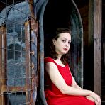 First pic of SexPreviews - Dixon Mason in red dress put in cage and strapon fucked by lezdom