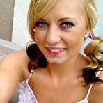 First pic of TinyTiff.com - Tiny Tiff poses in pigtails