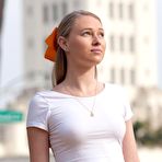 First pic of Cute Blonde Girl In A Sexy Skirt