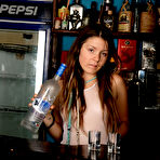 First pic of Emily 18 - Cute teen babe Emily 18 strips in the bar and shows her fantastic curvy body.
