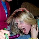 Fourth pic of Trashed Girl Friends: Fresh amateur girls flashing perky tits and shaved pussies