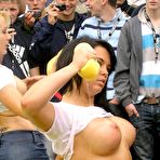 Fourth pic of Trashed Girl Friends: Sweet amateur babe bends over and seductively posing outdoor
