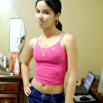 Second pic of Sex girlfriend pics :: Beautiful Latin babe takes a massive one in her face.. 