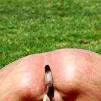 Third pic of Stripes and welts on her pussy