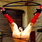 Second pic of Cruel hanged up redhead carrys the worst pussy whipping