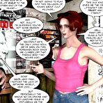 First pic of The x files 3D sex sci-fi comics and anime BDSM fetish story about super pussy of secret agent Scully
