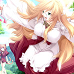 Second pic of Blonde and big titted hentai catgirl