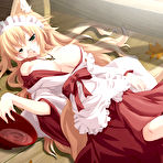 Third pic of Blonde and big titted hentai catgirl